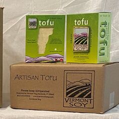 Close up of Tofu Packaging